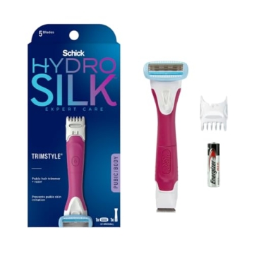 Schick Hydro Silk TrimStyle Razor for Women - 2-in-1 Trimmer