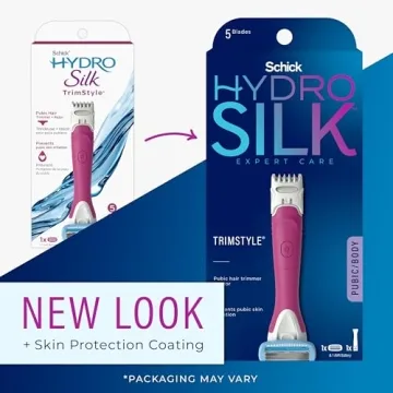 Schick Hydro Silk TrimStyle Razor for Women - 2-in-1 Trimmer