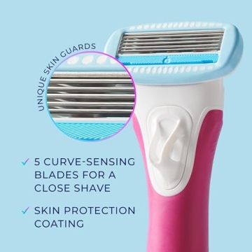 Schick Hydro Silk TrimStyle Razor for Women - 2-in-1 Trimmer