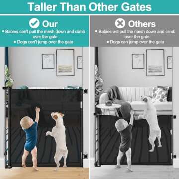 42" Extra Tall Retractable Dog Gate - Ultimate Barrier