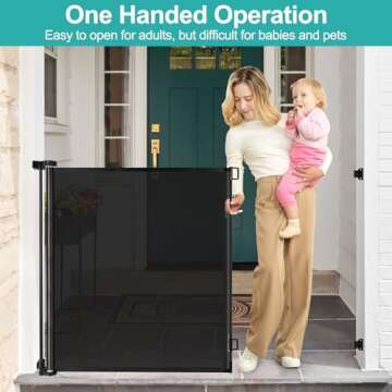 42" Extra Tall Retractable Dog Gate - Ultimate Barrier