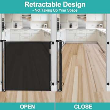 42" Extra Tall Retractable Dog Gate - Ultimate Barrier