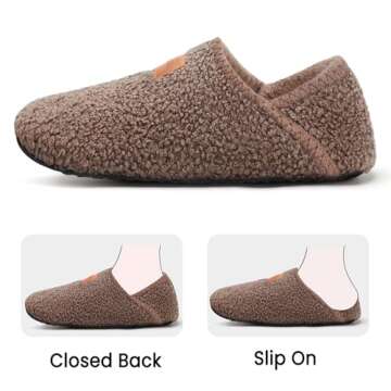 Tanamo Womens Slippers House Shoes Indoor Socks Barefoot Wear Bedroom Fuzzy Comfortable for Men Unis...