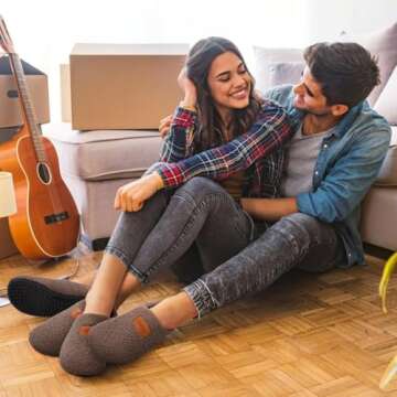 Tanamo Womens Slippers House Shoes Indoor Socks Barefoot Wear Bedroom Fuzzy Comfortable for Men Unisex Home Travel Yoga