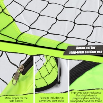 BAYINBULAK Portable Pop Up Soccer Goal Net for Fun