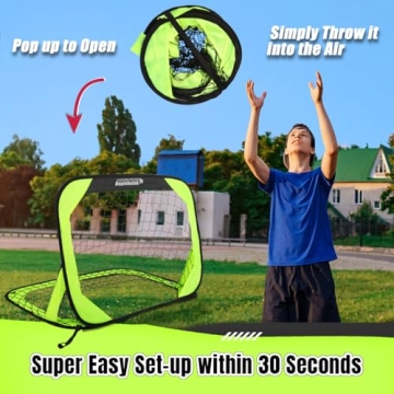 BAYINBULAK Portable Pop Up Soccer Goal Net for Fun