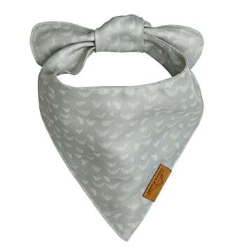 Remy+Roo Large Spring Dog Bandanas - 4 Pack Logan Set | Premium Durable Adjustable Polyester Fabric | Patented Shape Boy Dog Bandanas | Pack of Thanksgiving Bandanas for Dogs