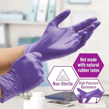 MedPride Powder-Free Nitrile Exam Gloves, X-Large (Pack of 100)