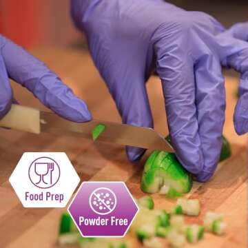 MedPride Powder-Free Nitrile Exam Gloves, X-Large (Pack of 100)