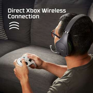 Wireless Xbox Headset with Memory Foam and Noise-Cancelling