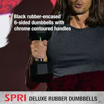 Quality SPRI Dumbbells for Home Workouts and Fitness