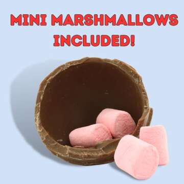 Sweetzo - Christmas Hot Chocolate Ball, 2024 Holiday Season Cocoa Melt with Marshmallows, Stocking Stuffer Candy, 1.23 Ounces (Pack of 2)