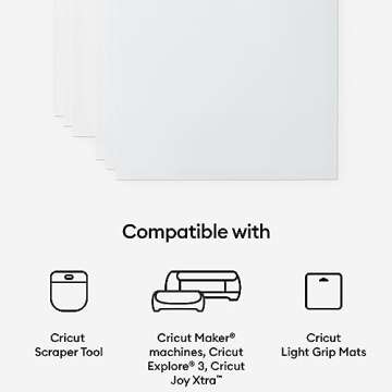 Cricut Waterproof Sticker Paper - US Letter Size (8.5in x 11in), Sticker Paper for Printer, Compatible with Cricut Maker, Explore 3, & Cricut Joy Xtra, White (6 Ct)