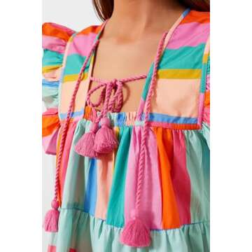 Women Boho Floral Peplum Tops for Summer Style