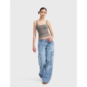 Stylish PUMIEY Square Neck Tank Top for Women