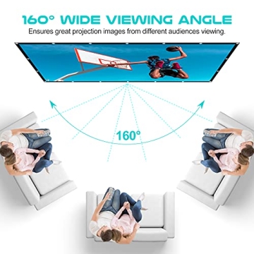 150" Foldable Anti-Crease Outdoor Projector Screen