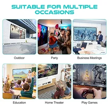 150" Foldable Anti-Crease Outdoor Projector Screen