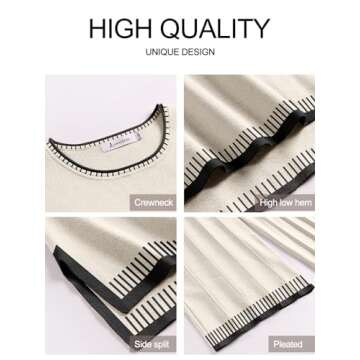 ANRABESS Women 2 Piece Outfits Casual Summer Sleeveless Tops Knit Pants Sweater Lounge Matching Sets...