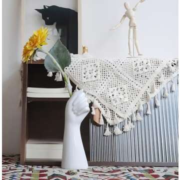 Cute Hand-Shaped Ceramic Vases for Home Decoration