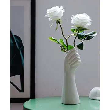 Cute Hand-Shaped Ceramic Vases for Home Decoration