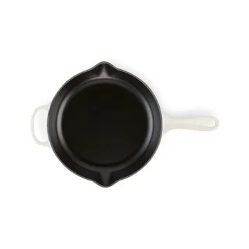 Le Creuset Enameled Cast Iron Signature Iron Handle Skillet, 10.25" (1-3/4 qt.), Meringue