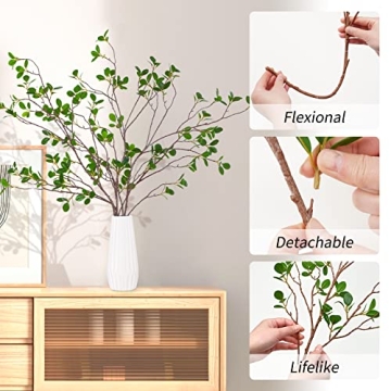 Artificial Eucalyptus Branches for Home Decor - 3pcs Set