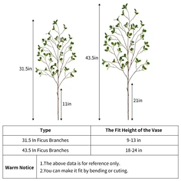 Artificial Eucalyptus Branches for Home Decor - 3pcs Set