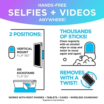Flipstik 3.0 - Hands-Free Phone Mount & Selfie Tool
