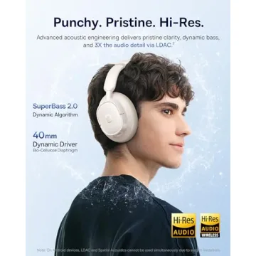 Baseus Bass BH1 NC Headphones - 80 Hour Playtime, ANC