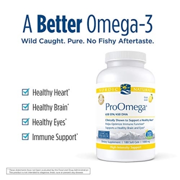 Nordic Naturals ProOmega - High-Potency Fish Oil 180 Soft Gels