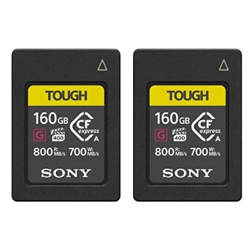 Sony CFexpress Type A 160GB Memory Card (2-Pack) - Superior Speed & Durability