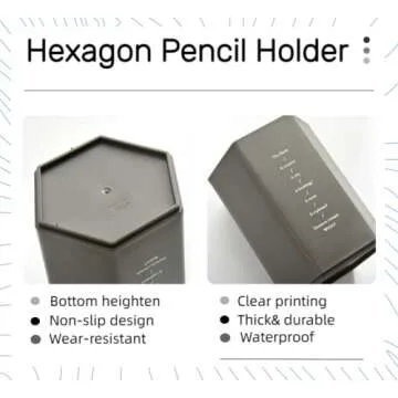 Pen holder Pencil Holder for Desk Cute Nordic Style, Pen Cup for Kids White Simple Modern Minmalist, Office Supplies Dispensers, Makeup Paint Brush Organizer for Girls School Small Grey 3 Pack