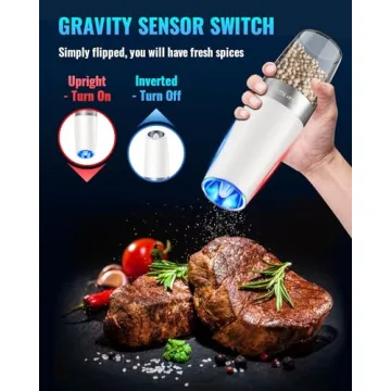 Sweet Alice Electric Pepper and Salt Grinder Set