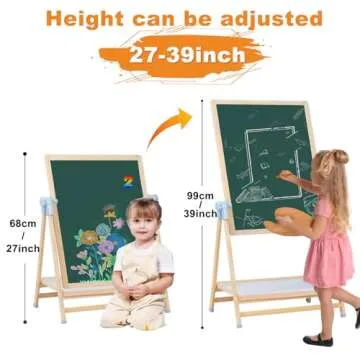 Weudear 4-in-1 Kids Art Easel - Adjustable & Fun