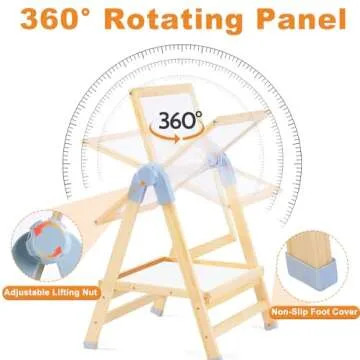 Weudear 4-in-1 Kids Art Easel - Adjustable & Fun