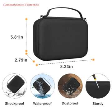 Elonbo Carrying Case for Sony ZV-1 / ZV-1F / ZV-1 II Vlog Digital Camera, Bluetooth Grip Vlogger Accessory Kit for Vlogging YouTube Live Video Streaming 4K Camera Travel Storage Cover Bag, Black