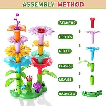 Garbo Star Flower Garden Building Toys for Age 3-6