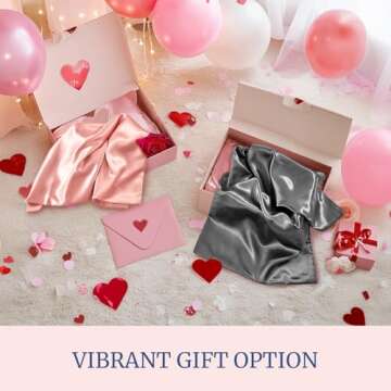 BEDELITE Satin Pillowcase for Hair and Skin, Super Soft and Cooling Similar to Silk Pillow Cases 2 Pack with Envelope Closure, Gift for Women Men(20"x26" Standard Size, Ivory)