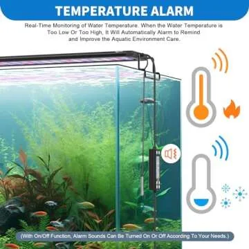 SEAOURA 24/7 Auto On/Off Aquarium Light, Programmable Led Aquarium Light with Thermometer, Fish Tank Light with Full Spectrum+7 Single Color, WRBG DIY Color, for 48-54 Inch Planted Tank, 48W