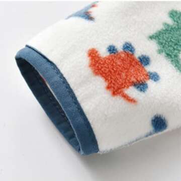 LeeXiang Toddler Boys' Full Zipper Fleece Printed jacket