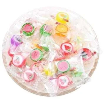 Fruit Slices Candy - Hard Candy Bulk 1 lb Bag of Individually Wrapped Small Candy Fruit Slices (appr...