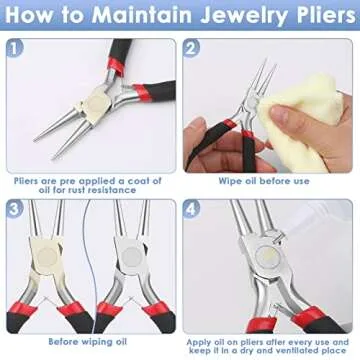 Round Nose Pliers, Wire Jewelry Making Tools Bead Pliers for Wire Wrapping, Jump Rings Making, Jewelry Making Supplies, DIY Craft