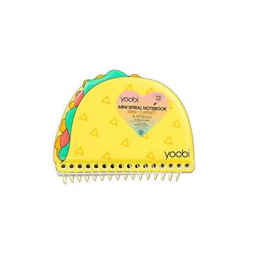Yoobi Mini Notebooks, Small Notebook Set, Cute, Fun Notepads for Kids and Adults, Lined Notepad for Writing, Drawing, Note-Taking, Rainbow, Heart, Boba and Taco Design, School Supplies, Set of 4