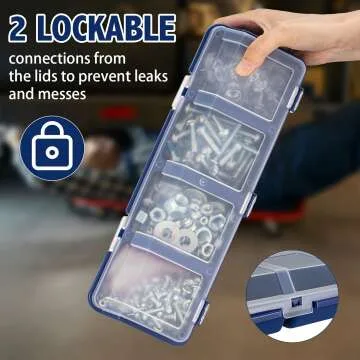 Hushee 4 Pcs Screw Organizers & Storage Bins