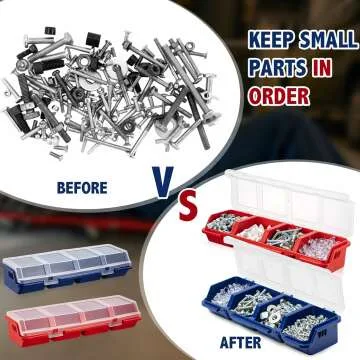 Hushee 4 Pcs Screw Organizers & Storage Bins