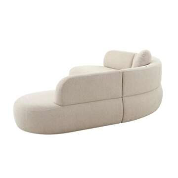 Tov Furniture Broohah Beige Micro-Herringbone Sectional