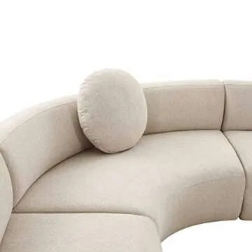 Luxurious Tov Furniture Broohah Beige Micro-Herringbone Sectional