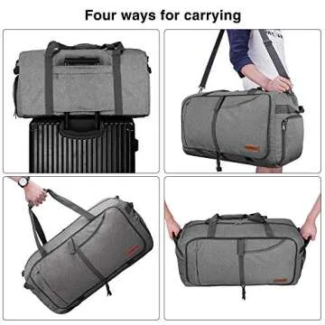 Canway 85L Travel Duffel Bag for Men Women Waterproof