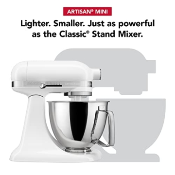 KitchenAid Artisan Mini 3.5QT Stand Mixer White KSM3316X