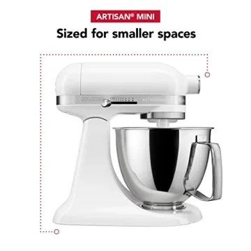 KitchenAid Artisan Mini 3.5QT Stand Mixer White KSM3316X
